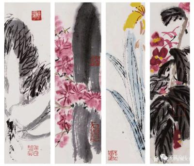 鉴藏文化日记-类别：写意花鸟画；作品名称：二十四节气册页；
尺寸：22:8:24
款识：无【图21】