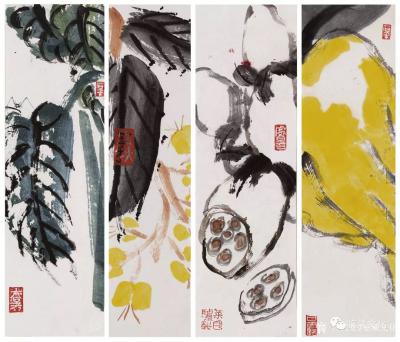 鉴藏文化日记-类别：写意花鸟画；作品名称：二十四节气册页；
尺寸：22:8:24
款识：无【图28】