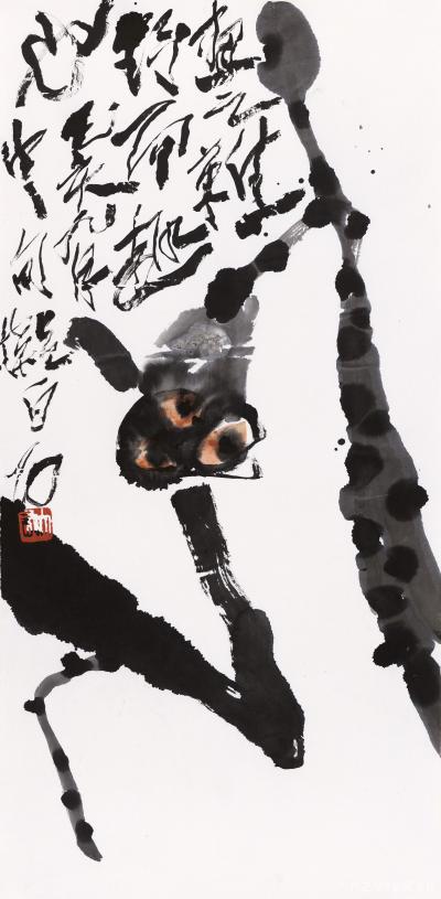 鉴藏文化日记-作品名称：七里滩边；类别：写意花鸟画；
尺寸：66:33
款识：己亥
钤印【图1】