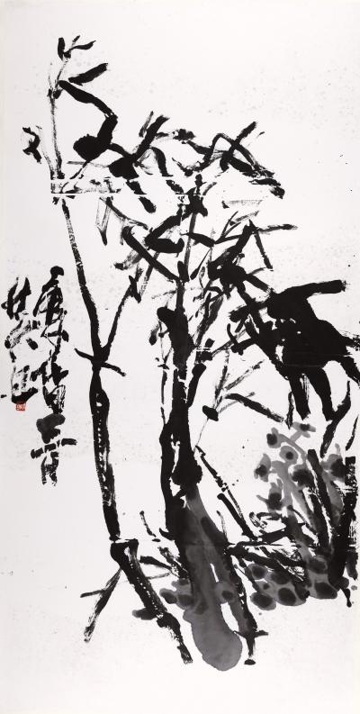 鉴藏文化日记-作品名称：学吴昌硕蒲华二先生；类别：写意花鸟赵书茂，号近月楼主
尺寸：140:【图1】