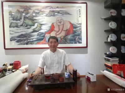 尚建国日记-拿起笔，画案上展开一张宣纸，恰如思绪得到皈依，漂泊的灵魂也瞬间栖息。
  茶已【图1】