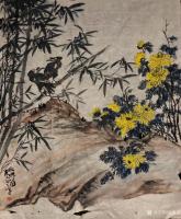 艺术家周鹏飞日记:庚子年新作国画花鸟画《笑猪图》《大吉秀春》《秋兴图》；
世【图0】