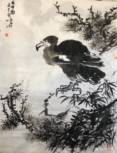 周鹏飞日记-庚子年新作国画花鸟画《笑猪图》《大吉秀春》《秋兴图》；
世界太疯狂，不如待书房【图3】
