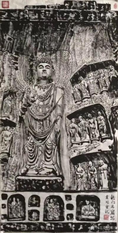 马培童收藏-“对话吴道子”--潘玮萱评鉴马培童（9）；
  吴道子河南禹洲人，生于7世纪9【图4】