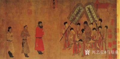 马培童收藏-“对话阎立本”--潘玮萱评鉴马培童（10）
  阎立本为唐代早期人物画家，由隋【图3】