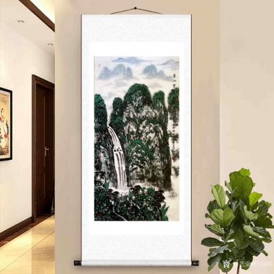 叶向阳日记-国画山水画《春山耸翠银瀑欢歌》，庚子年叶向阳七十五岁作於北京。
感谢好友老培的【图2】