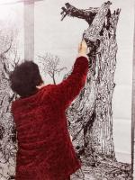 艺术家马培童日记:《焦墨大写意中的用枯笔枯浓枯焦的变化》童心写历（7）焦墨画大【图3】