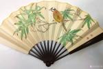 安士胜日志-国画工笔画扇面小品《竹子鸟雀》；安士胜新作分享；
我喜欢画【图2】