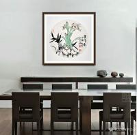 艺术家季乃仓日记:国画花鸟画小品装饰上墙效果图片欣赏；季乃仓作品欣赏；
  【图5】