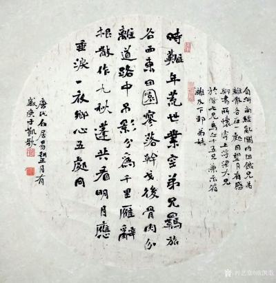 欧凯歌日记-书法作品录唐白居易《望月有感》
  自河南经乱，关内阻饥，兄弟离散，各在一处。【图1】