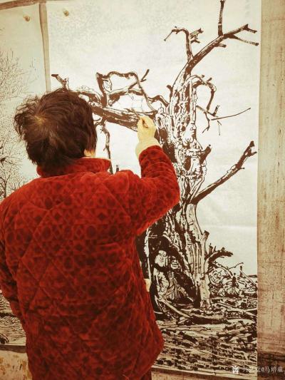 马培童日记-焦墨画的禅境：引禅入画表现净心顿明的空浩之境-童心写历（10
  焦墨画在传承【图2】