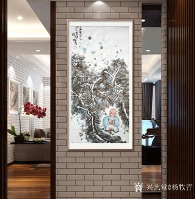 杨牧青日记-名称：大写意国画《多是非心，何必坐禅》
规格：50cm×100cm/5平尺
【图1】