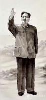 艺术家郭浩艺日记:郭浩艺水墨人物画《毛泽东主席》作品两幅，请大家欣赏。【图1】