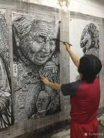 艺术家马培童日记:《焦墨画佛造像艺术--画佛拜佛、修身养心》马培童焦墨画感悟笔【图1】