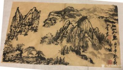 荆古轩日记-尹峰近期习作心得：习书画者要胸中有山岳，心怀纳百川之意境，方有笔绘万峰之山，画有【图1】