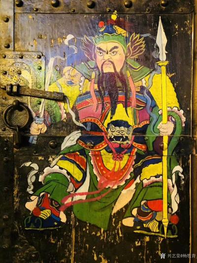 杨牧青日记-见物思情，此秦琼敬德二位门神爷，系关陇民俗之风，河洛非此，江南亦非此。然今此爷儿【图2】