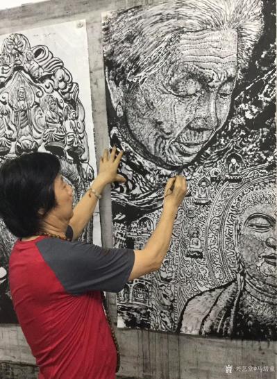 马培童日记-《苦功修练，方能成佛》马培童焦墨画感悟笔记（159） 
  焦墨画的练习，要一【图1】