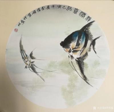 李伟强日记-国画创作感悟《圆形的美》
 圆，招人喜爱，并非其图形的丰盈，更多的是心之美满的【图3】