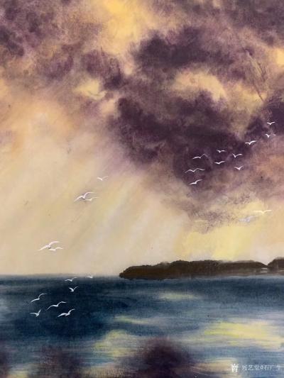 石广生日记-无意戏墨成西画，比萨做成煎饼来。画本不应有东西之分，材料和笔法不同而已，画画就是【图2】