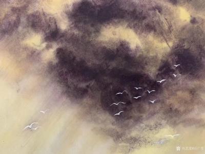 石广生日记-无意戏墨成西画，比萨做成煎饼来。画本不应有东西之分，材料和笔法不同而已，画画就是【图3】