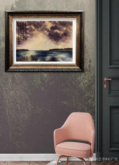 石广生日记-无意戏墨成西画，比萨做成煎饼来。画本不应有东西之分，材料和笔法不同而已，画画就是【图6】