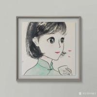 艺术家刘晓宁日记:美女肖像漫画变身漫画，香香漫画肖像~~私人订制【图0】