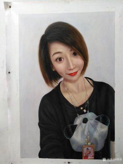 黎群日记-人物肖像油画订制，把你画成画变成一道美丽的风景；
美好的一天从早晨开始，喜欢油【图5】