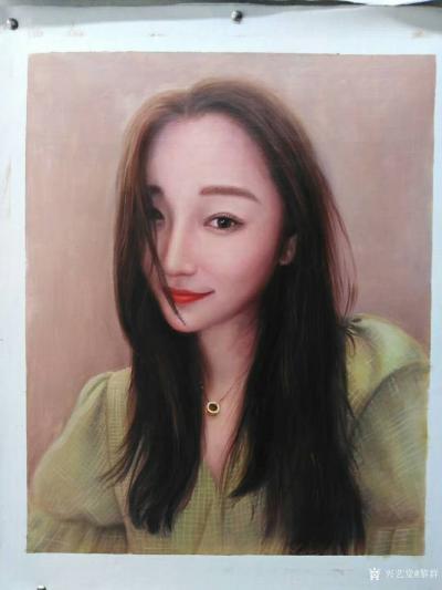 黎群日记-人物肖像油画订制，把你画成画变成一道美丽的风景；
美好的一天从早晨开始，喜欢油【图6】