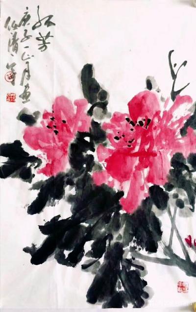 任清宇日记-任清宇国画写意花鸟画作品欣赏，庚子年春月疫情期间作品6幅，请欣赏；
 非常時期【图4】