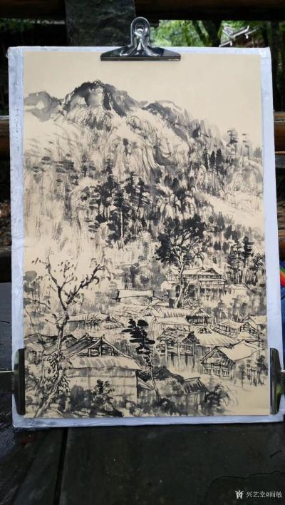 阎敏生活-暑期写生第二场——湘西绥宁•上堡古城；
  2020年7月28日，深圳市宝安区【图7】