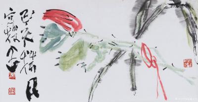 鉴藏文化日记-张大千仿石涛骨秀妆浓，怎知原济僧承唐宋易而为今，脱尽思翁窠臼，勾斫泼墨，化工为简【图11】