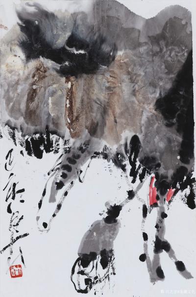 鉴藏文化日记-张大千仿石涛骨秀妆浓，怎知原济僧承唐宋易而为今，脱尽思翁窠臼，勾斫泼墨，化工为简【图20】