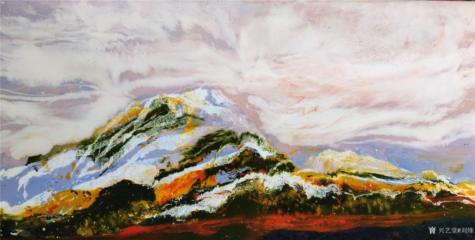 刘烽国画作品《春山无限清》