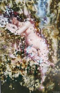 艺术品图片：艺术家刘烽国画作品名称《沐浴春色》价格5700.00 元