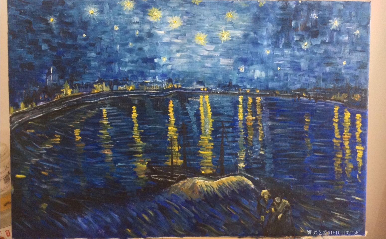 15104102756油画作品《星空》【图0】