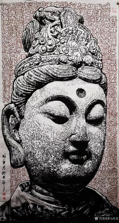 马培童日记-“知黑守白-焦墨画的枯笔骨意”马培童焦墨画童心写历（13）
  老子有言:“知【图1】