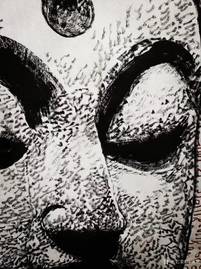 马培童日记-“知黑守白-焦墨画的枯笔骨意”马培童焦墨画童心写历（13）
  老子有言:“知【图2】