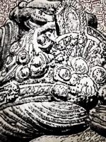 艺术家马培童日记:“知黑守白-焦墨画的枯笔骨意”马培童焦墨画童心写历（13）【图3】