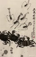 艺术家石广生日记:国画动物画《兵来将挡》，作品尺寸三尺竖幅50X100CM;【图0】