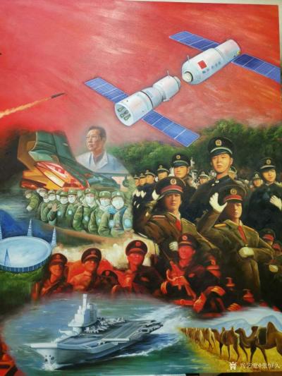 张恒久日记-2米80X1米40张恒久原创油画《一挥天下平》欢迎收藏,机会难得。
强军强国习【图4】