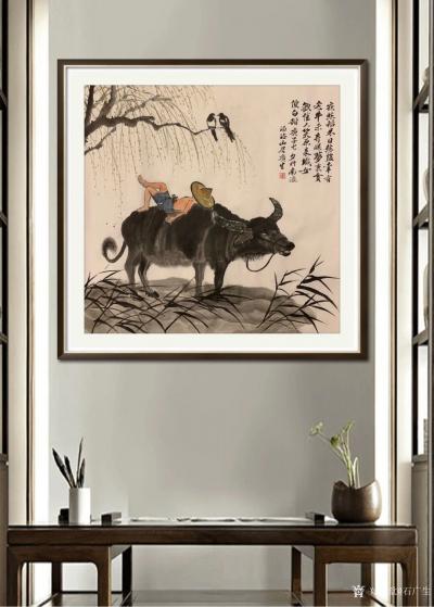 石广生日记-国画《七夕应景-夜愁稻米日愁盐》
  时逢七夕，挥笔应景。古人曰“笔墨当随时代【图3】