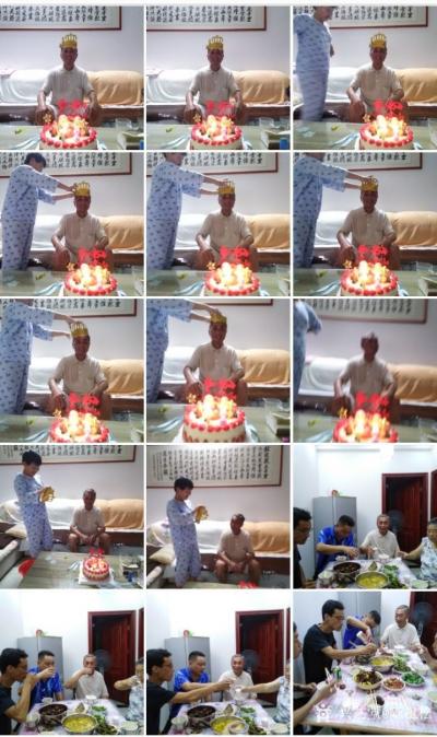 陈祖松生活-七十一寿宴健举杯。【图1】