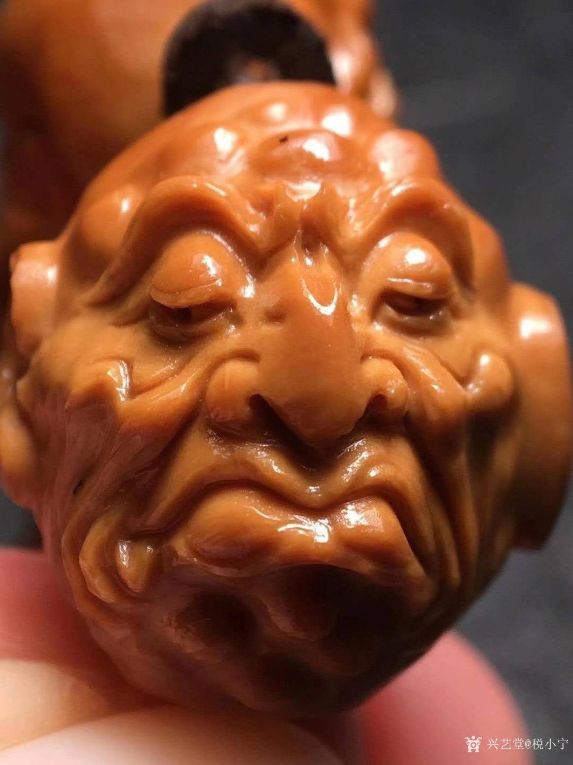 税小宁雕刻作品《核雕-十八罗汉》【图2】