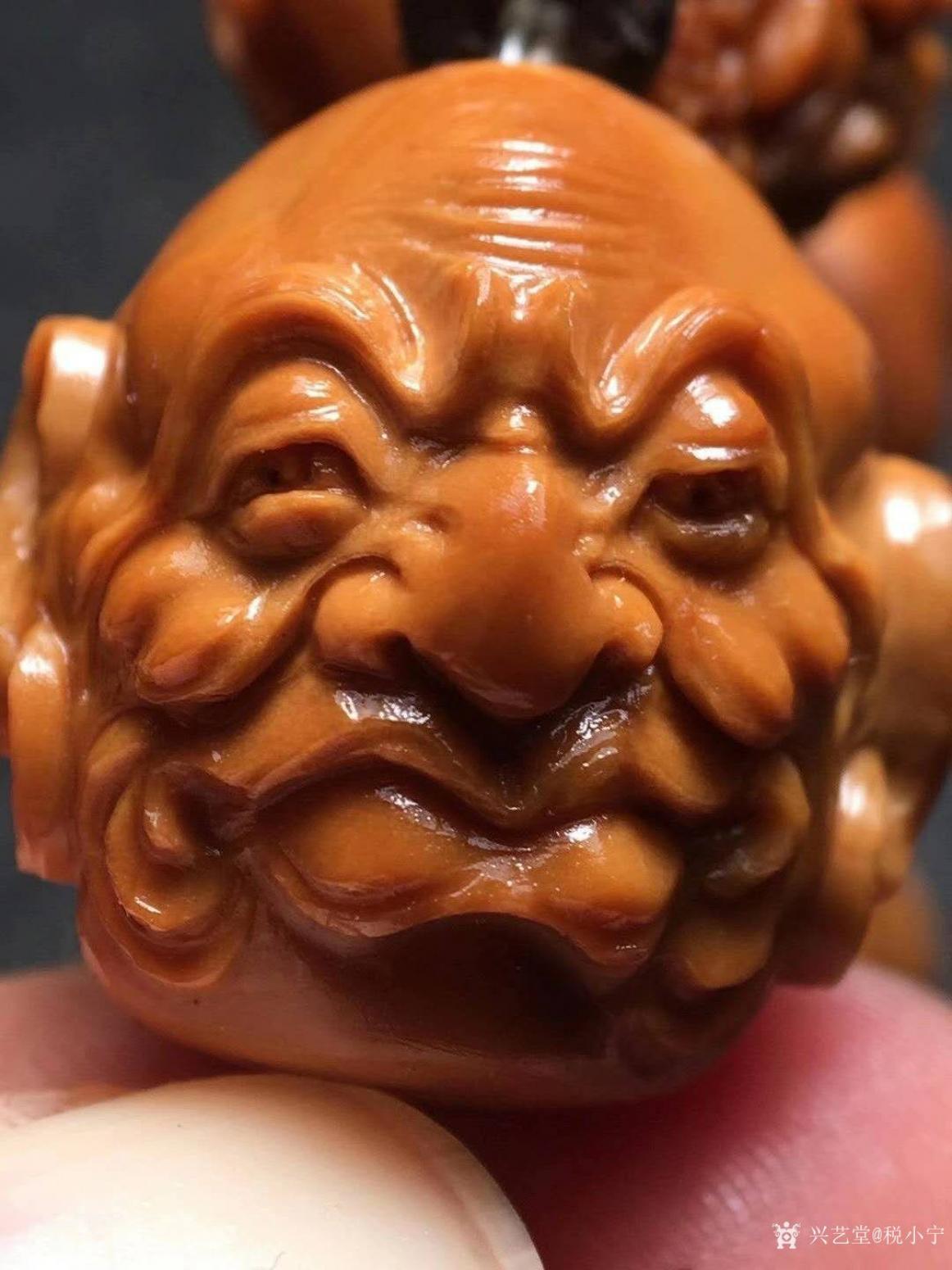 税小宁雕刻作品《核雕-十八罗汉》【图3】