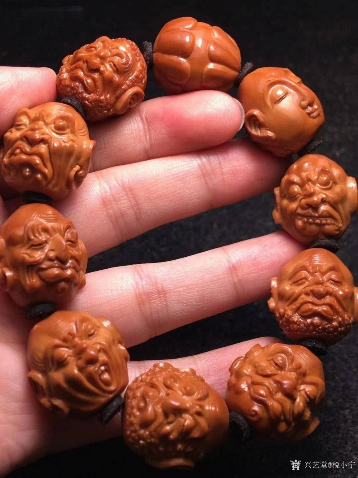 税小宁雕刻作品《核雕-十八罗汉》【图5】