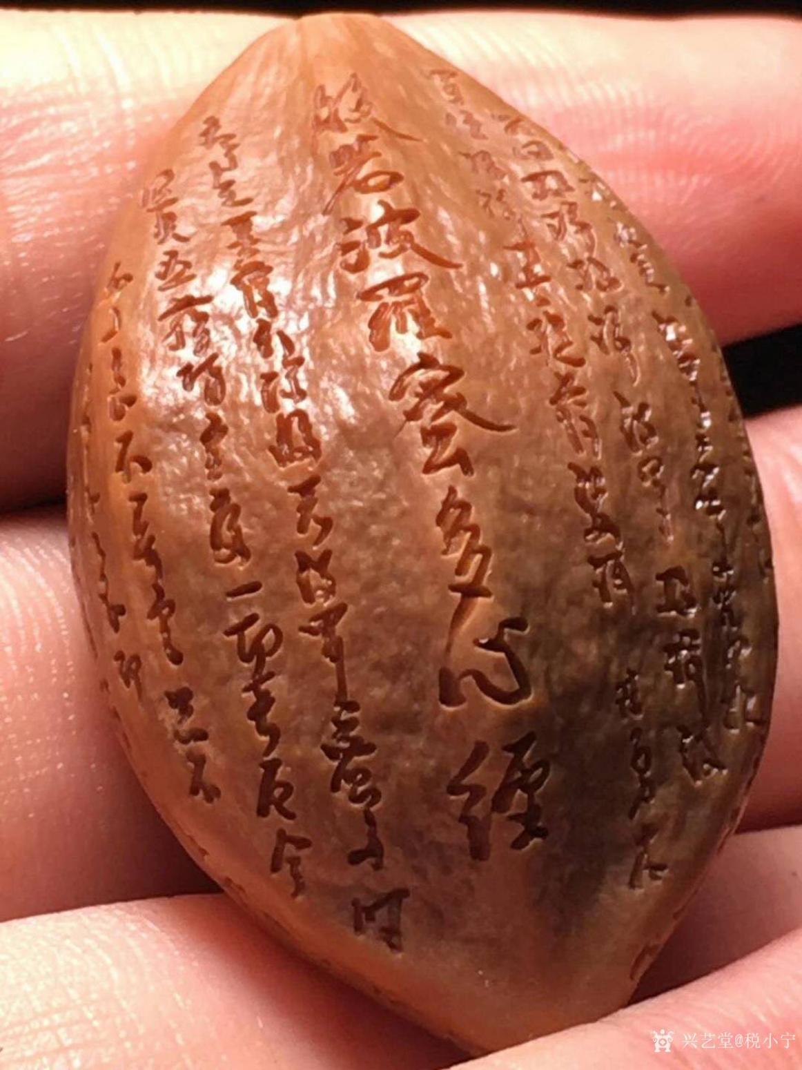 税小宁雕刻作品《核雕般若波罗密多心经》