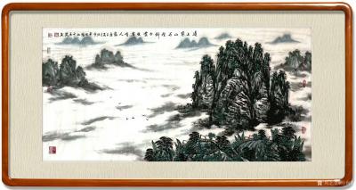 叶向阳日记-国画山水画《远上寒山石径斜，白云生处有人家》。翰墨颂中华，恭请亲朋好友共同分享，【图2】
