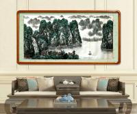 艺术家叶向阳日记:国画山水画《家住青山绿水间》，丙申年夏月叶向阳作品欣赏。
【图2】