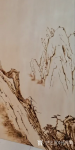 孙传海日志-烙画《黄山晓雲圖》创作进行中，作品尺寸2.88m×1.98m【图2】