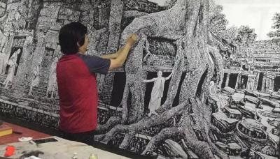 马培童日记-“我走了一条无人走的路——焦墨心路”童心写历（29）
  路、有千条，都有成功【图1】